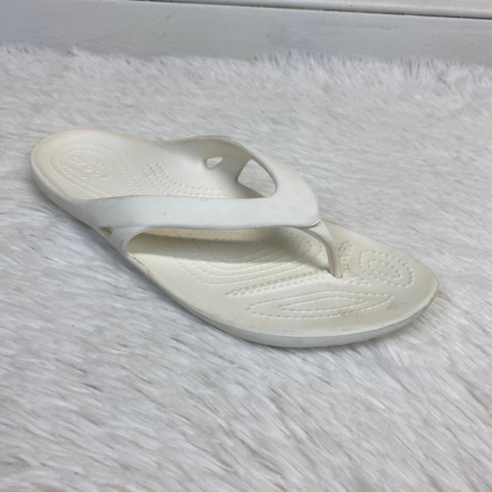 Crocs Women's Kadee Flip Flop Sandals White Size 9